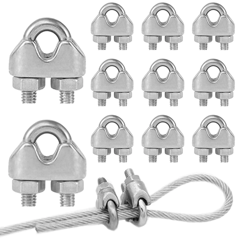 String Tension Clip - 12Pcs U Type M3 Cable Clamps
