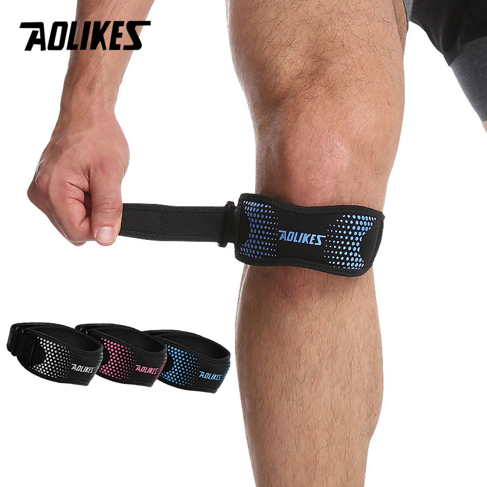 Knee Brace Badminton - AOLIKES 1PCS Adjustable Knee Pad Knee