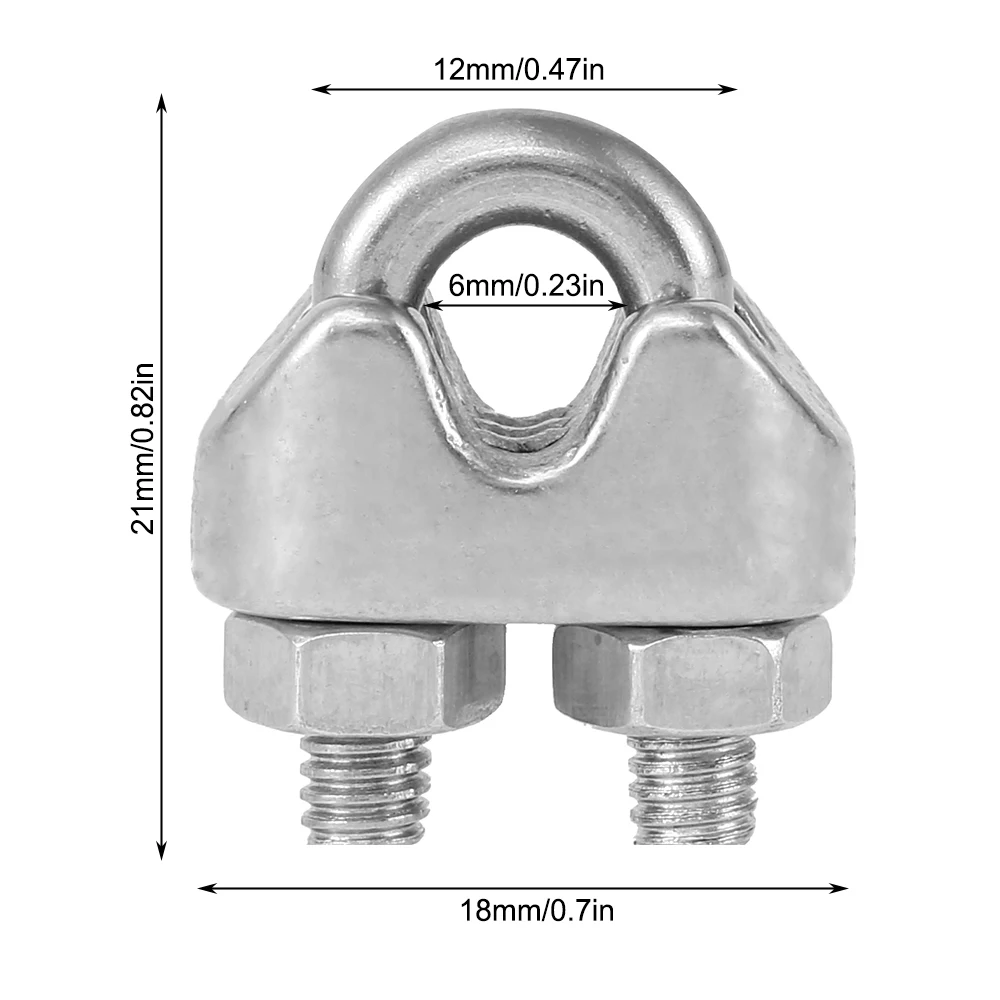12Pcs U Type M3 Cable Clamps 3 - String Tension Clip ulasan dan harga