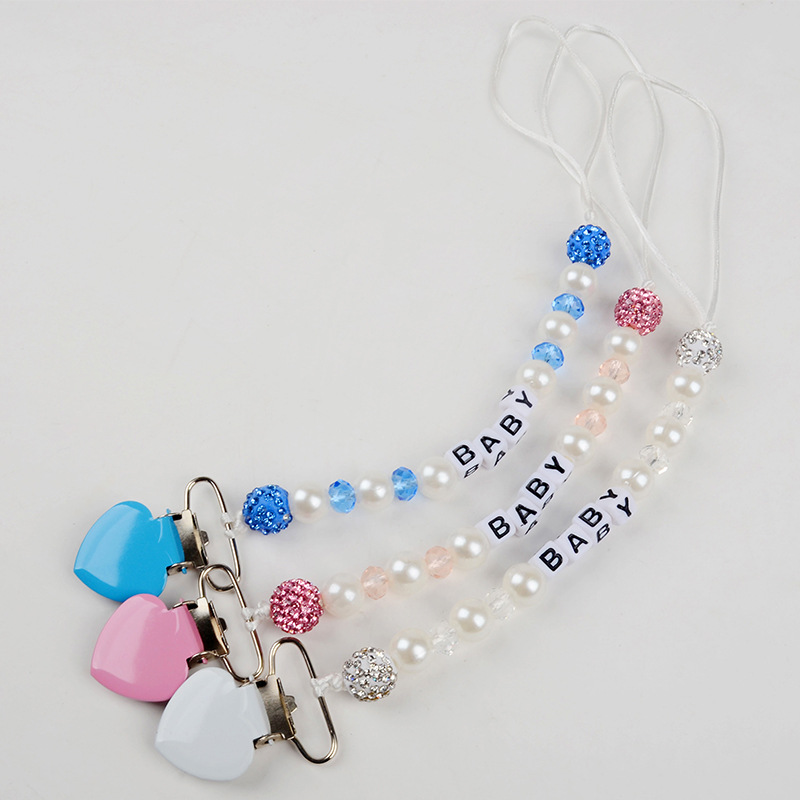 Pearl Pacifier Chain Clip for  - String Tension Clip ulasan dan harga