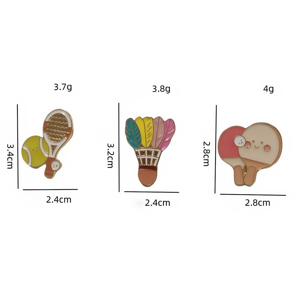 Zinc Alloy Brooches Stylish Ba - Badminton Center ulasan dan harga