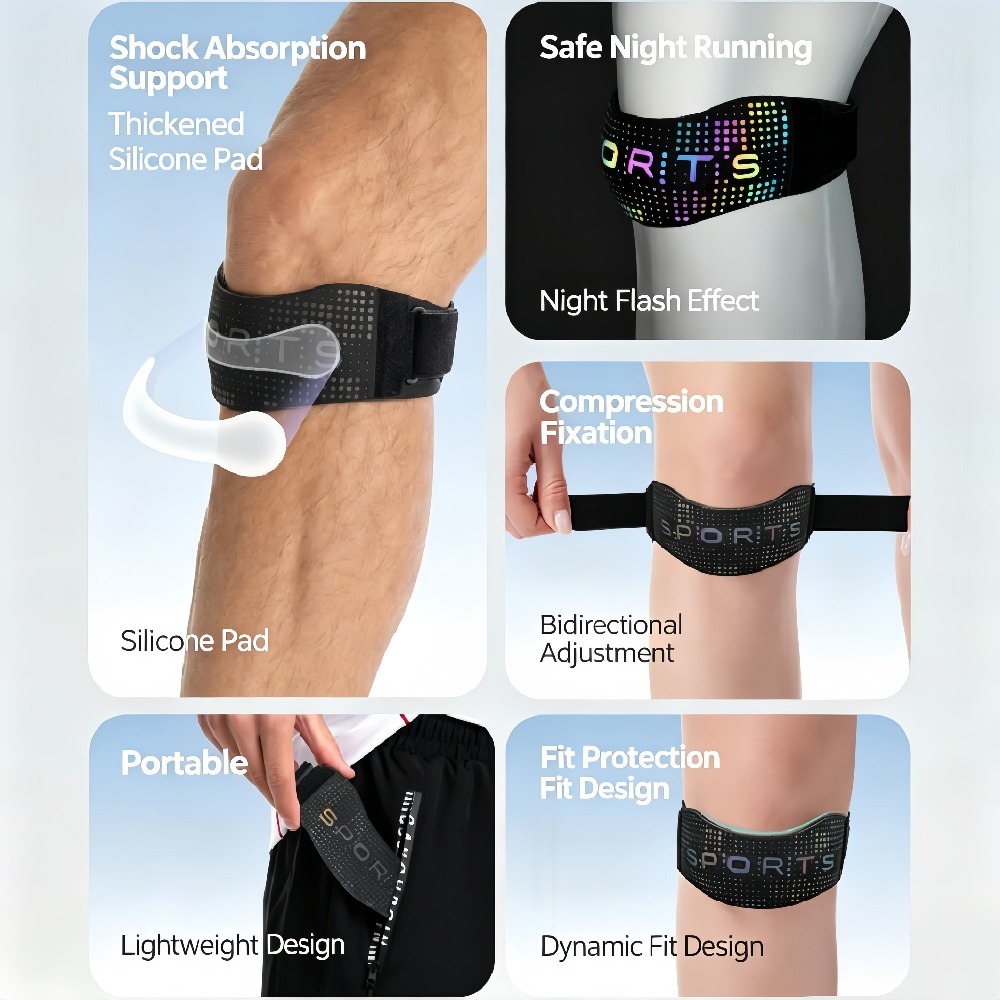 1/2Pcs Reflective Patellar Ten - Knee Brace Badminton ulasan dan harga