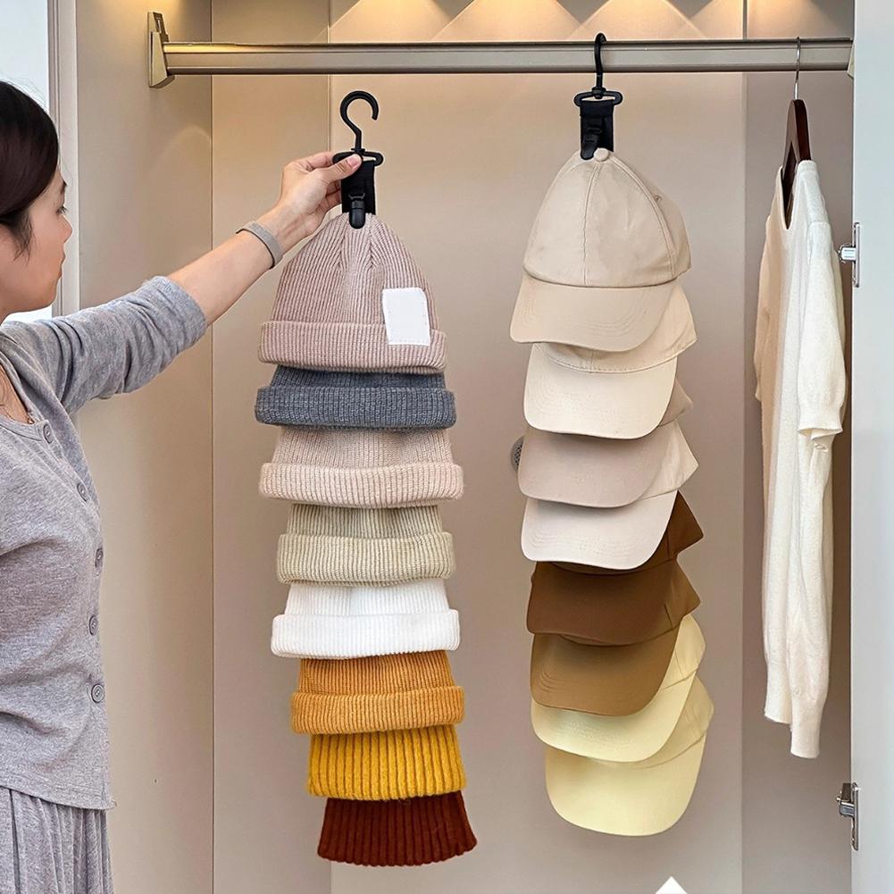 Wardrobe Hat Rack Hanging Rope - String Tension Clip ulasan dan harga