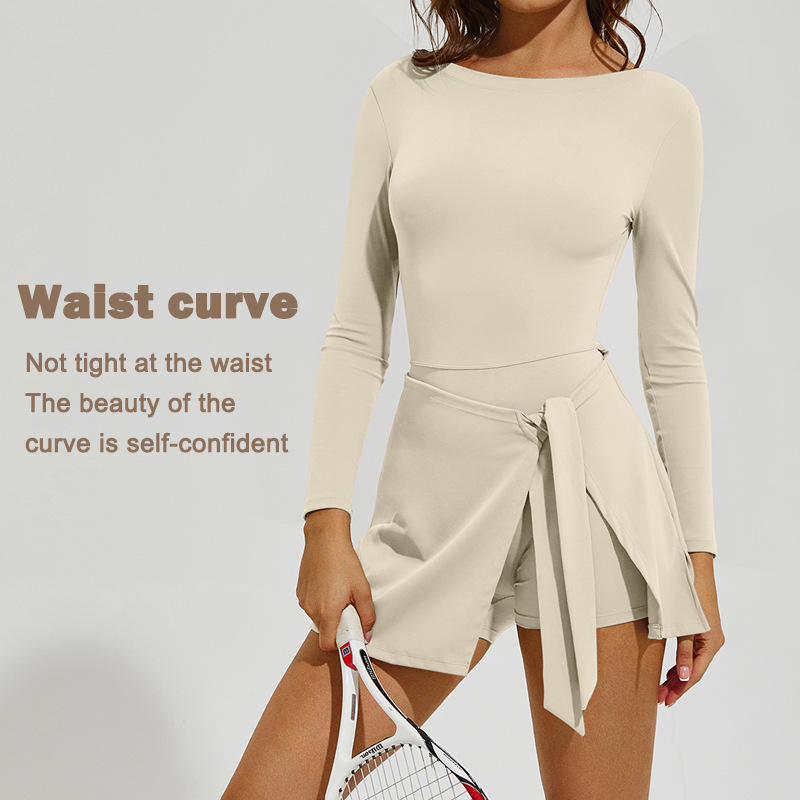 Women Long Sleeve Tennis Skirt - Badminton Outfit ulasan dan harga