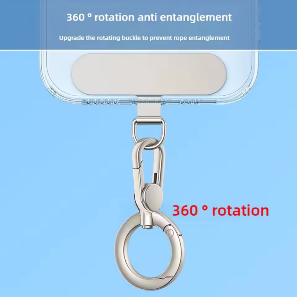 Metal Phone Lanyard Clip Patch - String Tension Clip ulasan dan harga