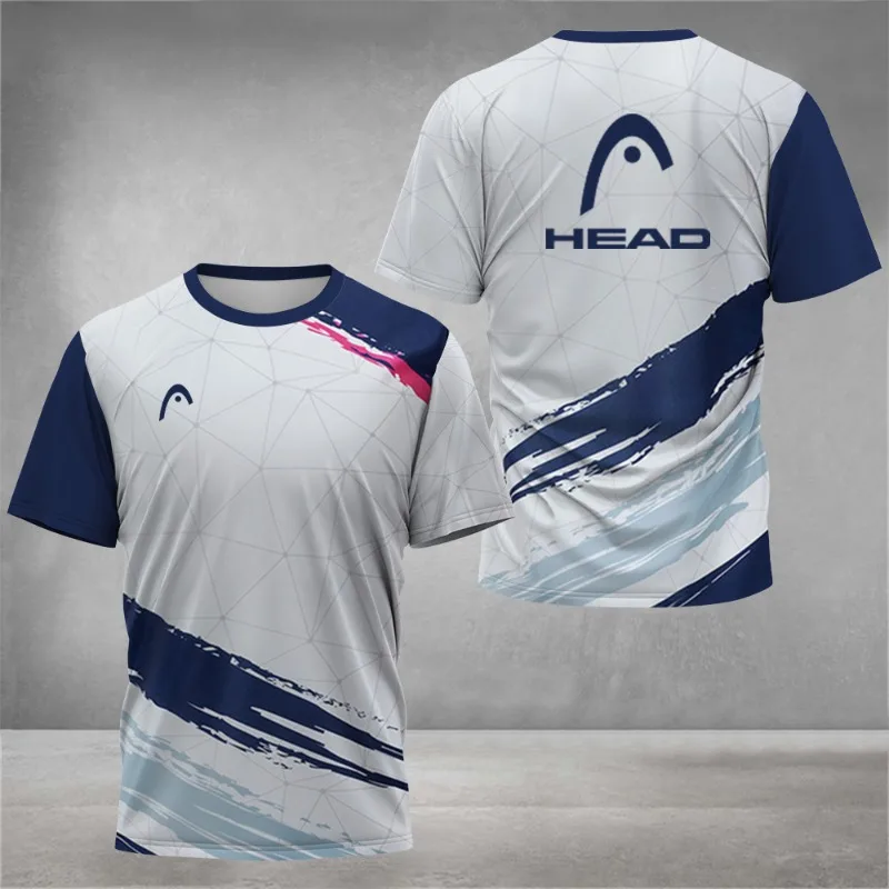 Summer Breathable Mens T Shirt - Badminton Center ulasan dan harga