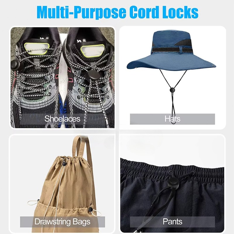 10pcs Spring Cord Lock Stopper - String Tension Clip ulasan dan harga