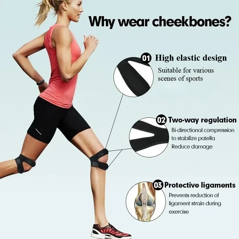 Elastic Knee Brace Support Sle - Knee Brace Badminton ulasan dan harga