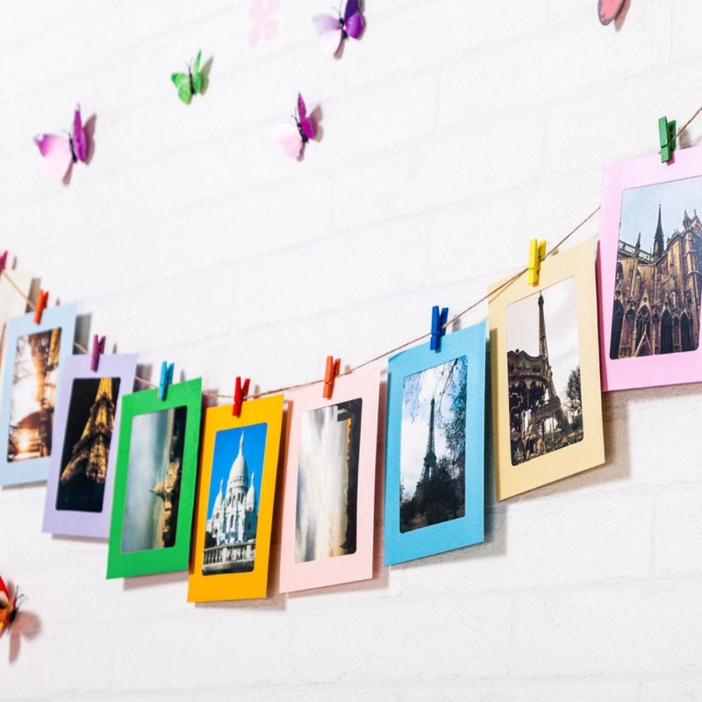 10Pcs DIY Craft Paper Photo Fr - String Tension Clip ulasan dan harga