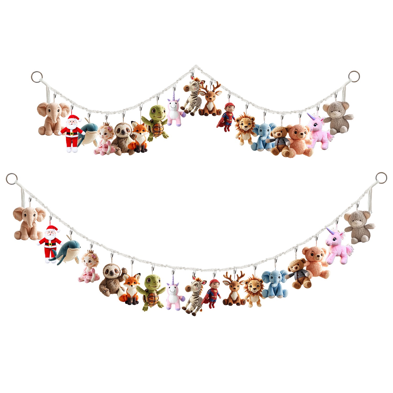 Cotton Plush Animal Storage Ro - String Tension Clip ulasan dan harga